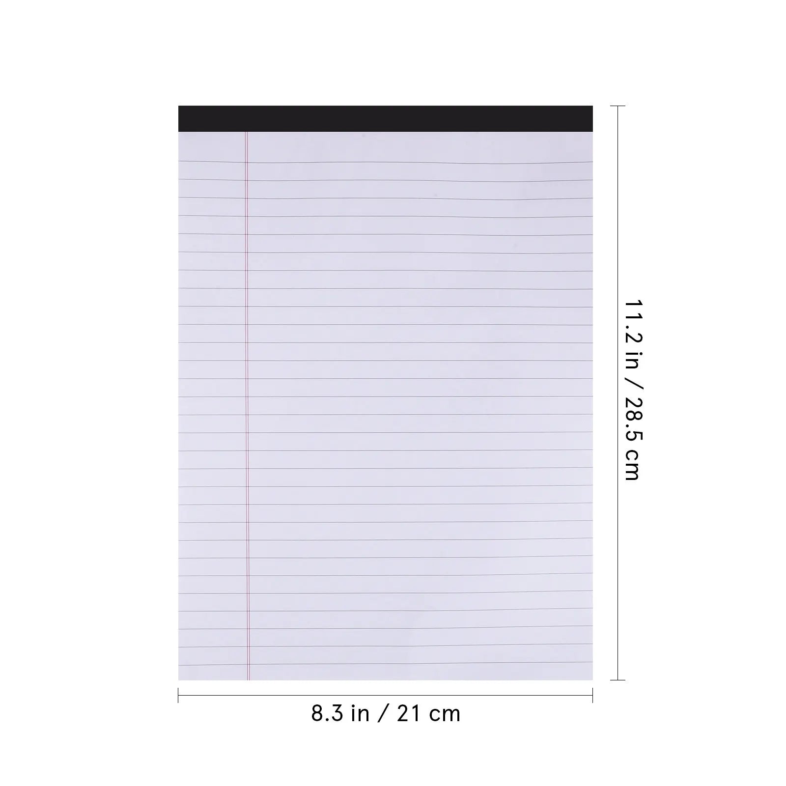 3Pcs A4 Lined Notepad 11.2x8.2 Inch College Ruled Paper Pad 30 Sheets Per Pad Smooth Writing No Bleed Ideal for Work Study