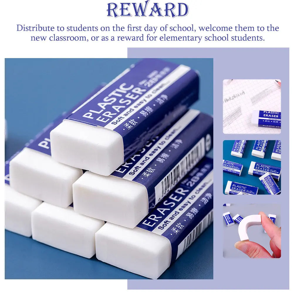 30Pcs Test Erasers for Students Exam Pencil Marks Erasing School Classroom Rewards Educational Tool Stationery Portable 2B