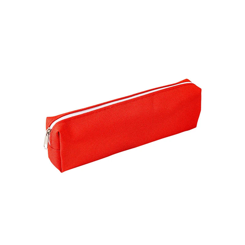 Simple Solid Color Pencil Case – School Supplies Pencil Pouch