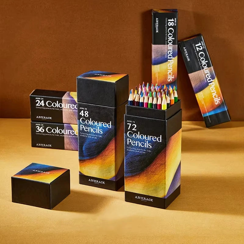 12 Wooden Colored Pencils Set Coloring Colorful Art Supplies For Artist Drawing Writing Back To School Stationery
