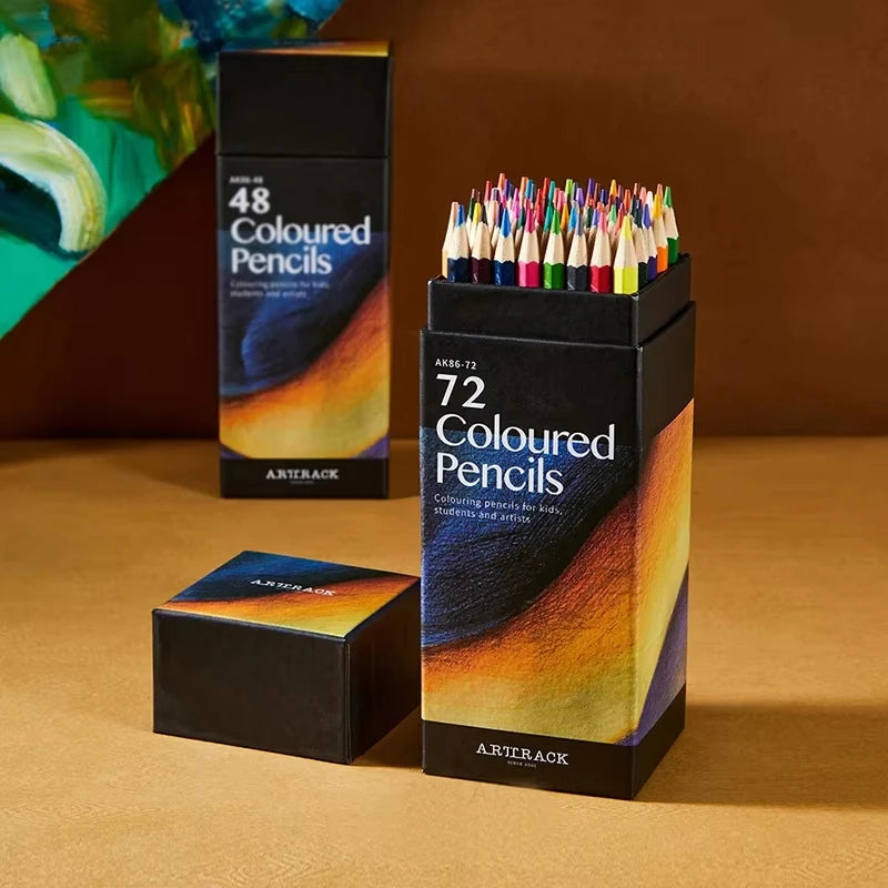 12 Wooden Colored Pencils Set Coloring Colorful Art Supplies For Artist Drawing Writing Back To School Stationery