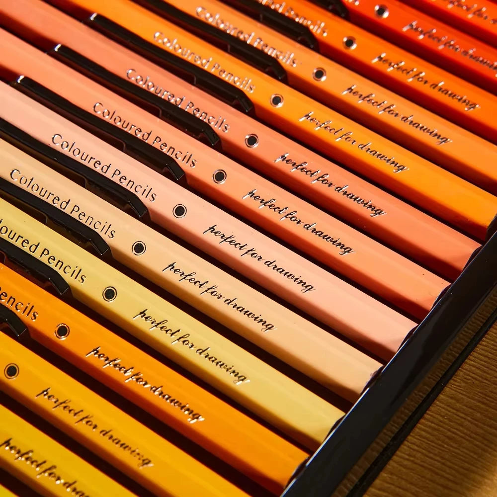 12 Wooden Colored Pencils Set Coloring Colorful Art Supplies For Artist Drawing Writing Back To School Stationery